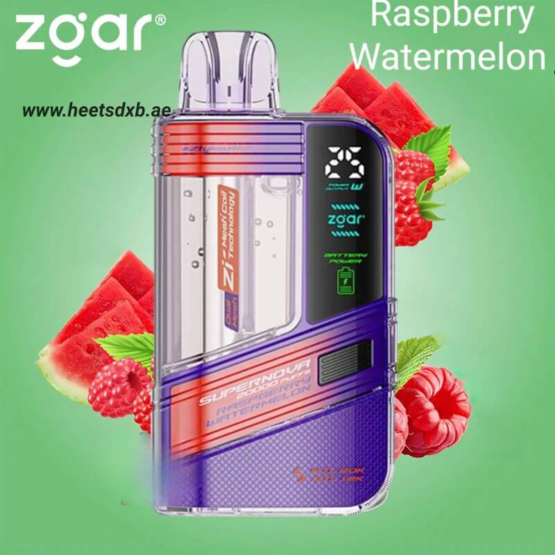 Zgar Supernova 30000 Puffs Disposable Vape 20mg Raspberry Watermelon