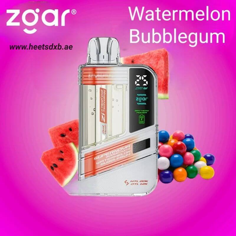 Zgar Supernova 30000 Puffs Disposable Vape 20mg Watermelon Bubblegum
