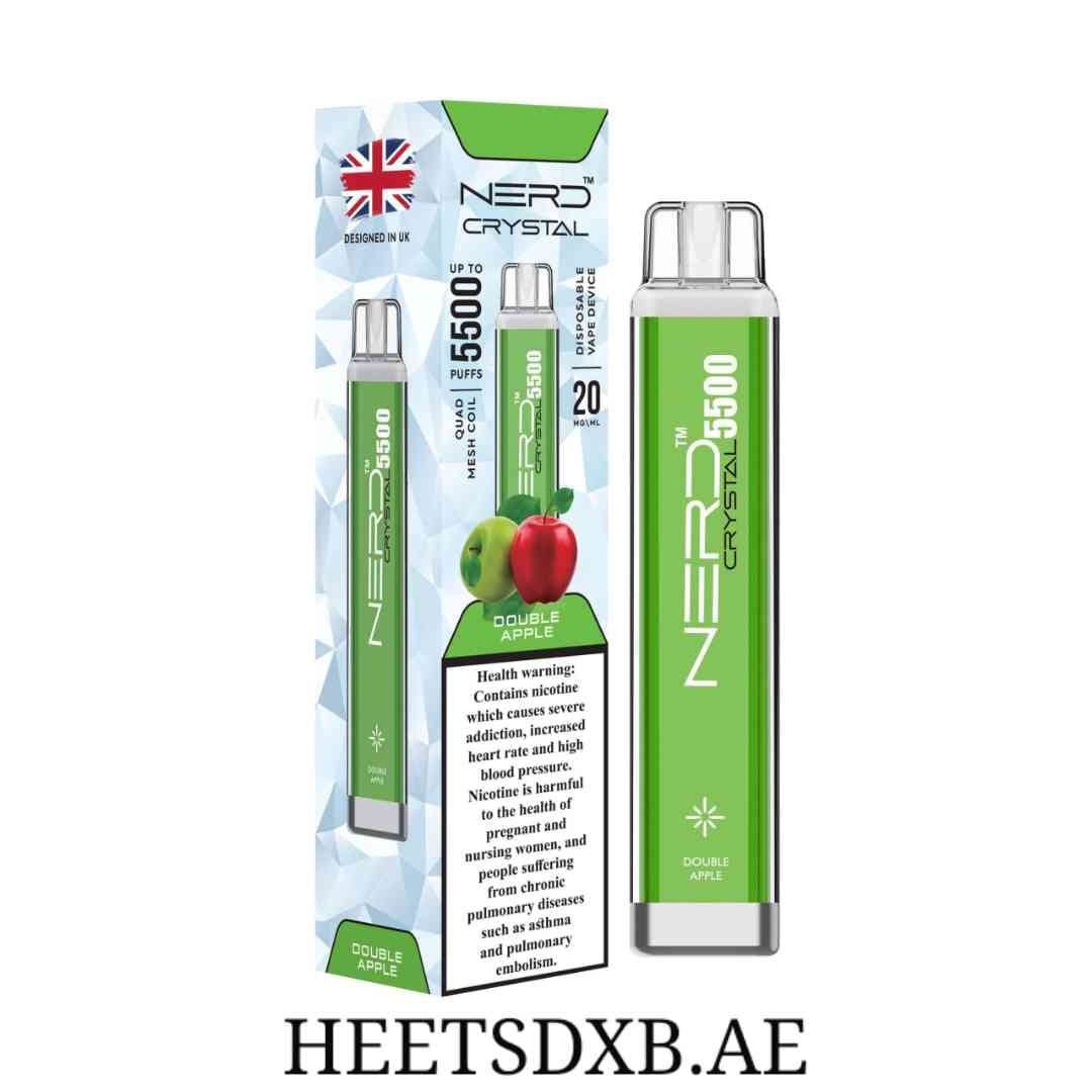 NERD CRYSTAL 5500 PUFFS DOUBLE APPLE
