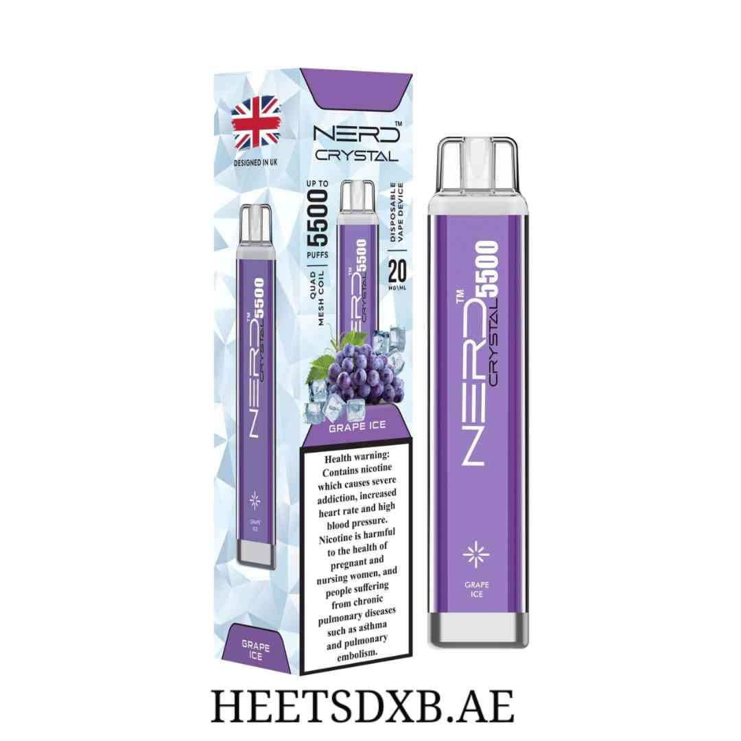 NERD CRYSTAL 5500 PUFFS GRAPE ICE