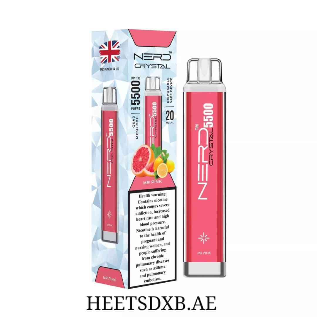 NERD CRYSTAL 5500 PUFFS MR PINK