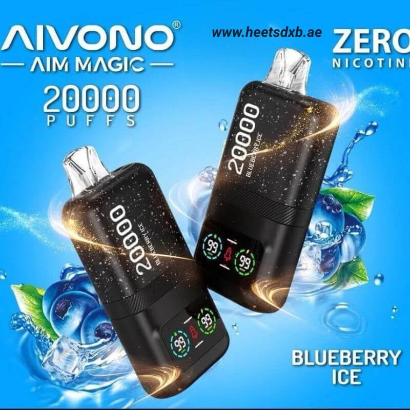 Aivomo Aim Magic Zero (0%) Nicotine 20000 Puffs Disposable Vape in Dubai BLUEBERRY ICE

