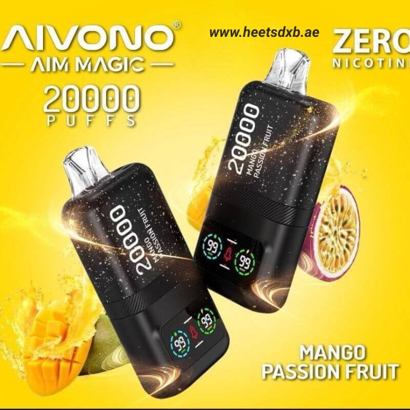 Aivomo Aim Magic Zero (0%) Nicotine 20000 Puffs Disposable Vape in Dubai MANGO PASSION FRUIT

