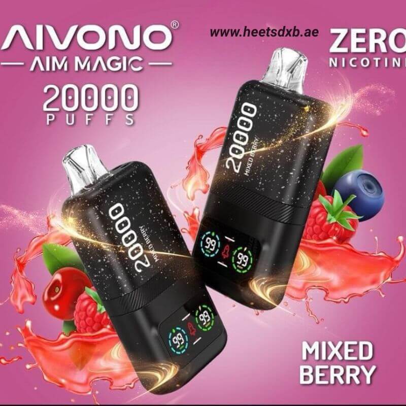 Aivomo Aim Magic Zero (0%) Nicotine 20000 Puffs Disposable Vape in Dubai MIXED BERRY

