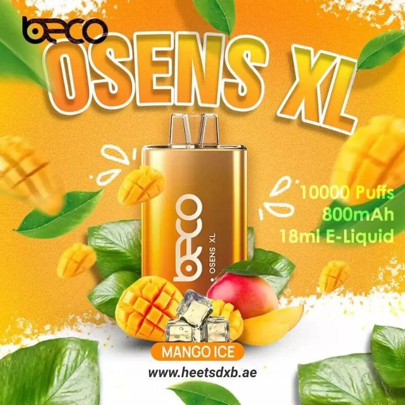 BECO Osens XL Disposable 10000 Puffs 50mg Mango Ice
