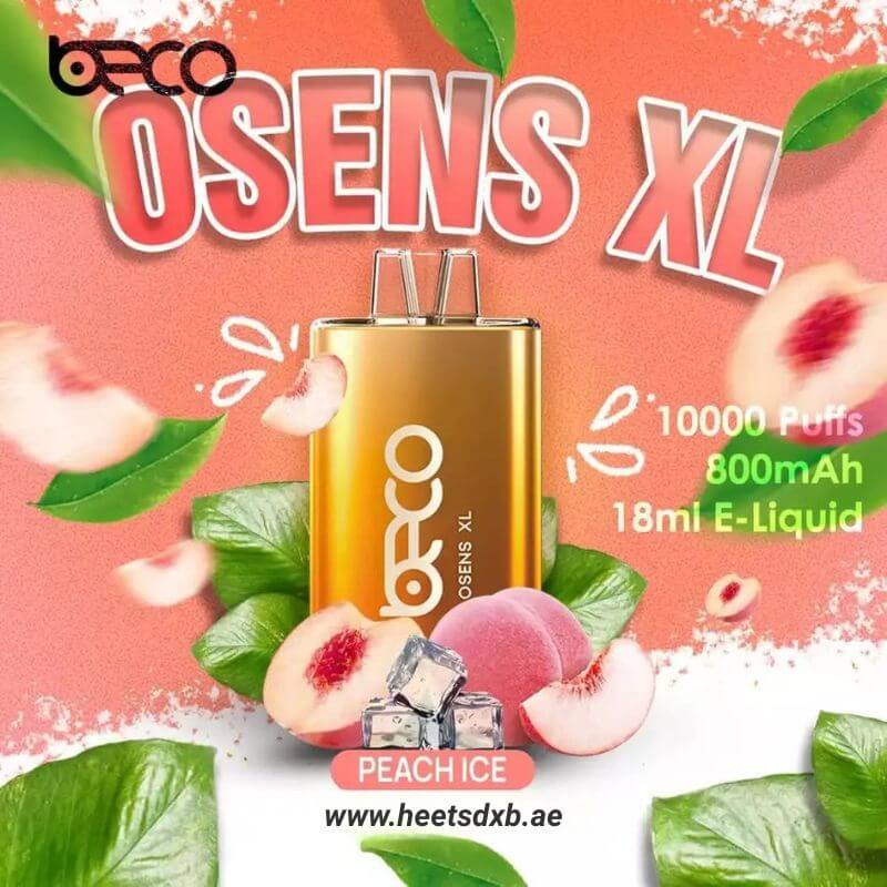 BECO Osens XL Disposable 10000 Puffs 50mg Peach Ice
