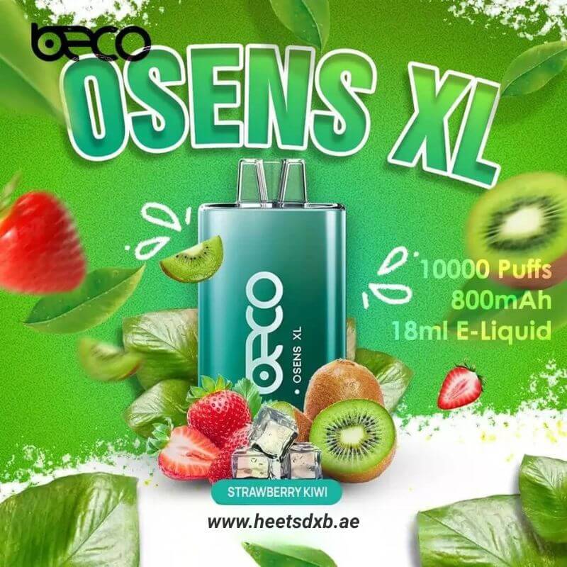BECO Osens XL Disposable 10000 Puffs 50mg Strawberry Kiwi