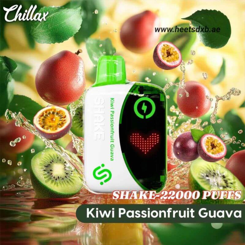 CHILLAX Shake 22000 Puffs Disposable Vape in Dubai Kiwi Passion Fruit Guava