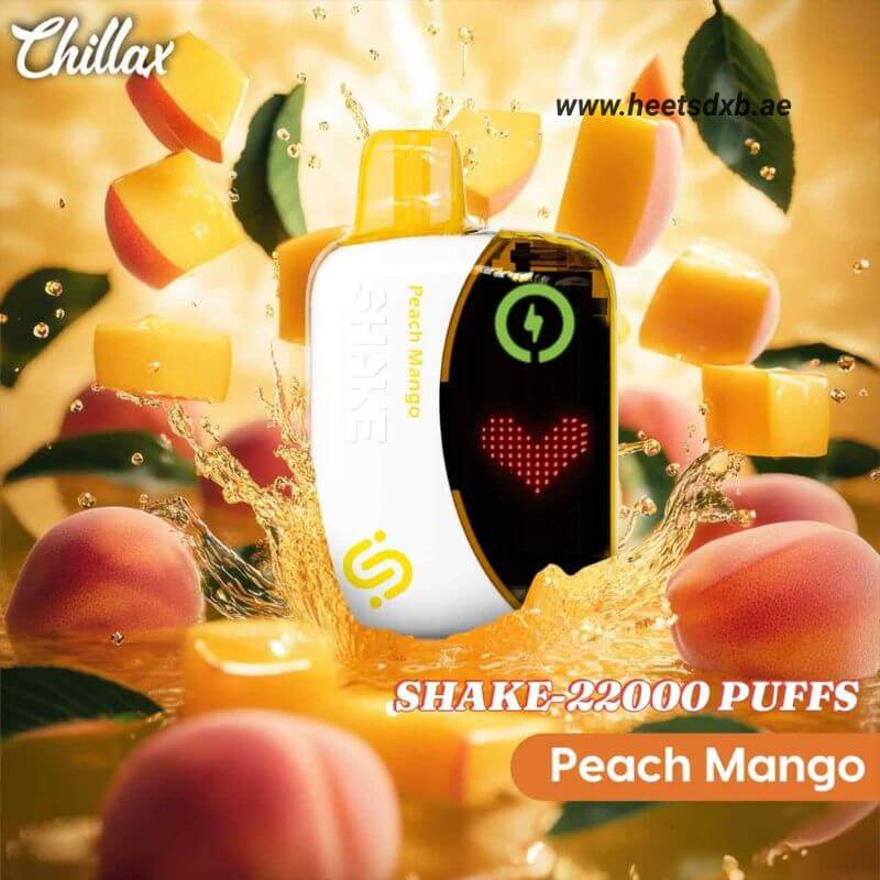 CHILLAX Shake 22000 Puffs Disposable Vape in Dubai Peach Mango