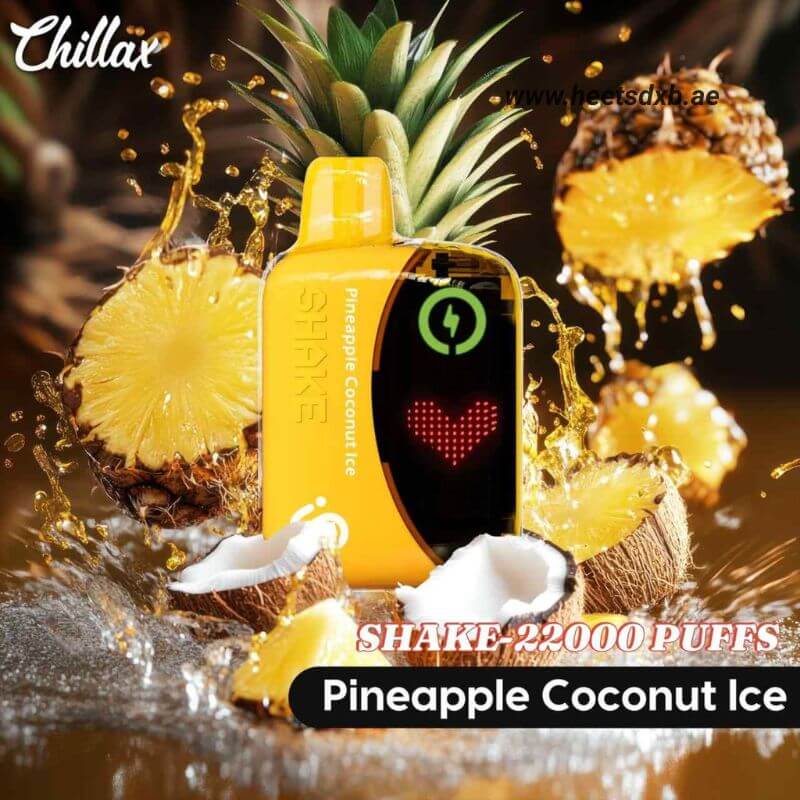 CHILLAX Shake 22000 Puffs Disposable Vape in Dubai Pineapple Coconut Ice