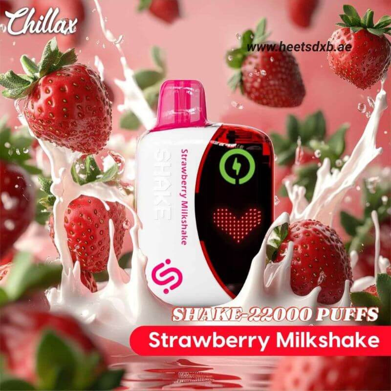 CHILLAX Shake 22000 Puffs Disposable Vape in Dubai Strawberry Milkshake