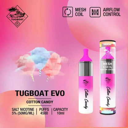 TUGBOAT EVO 4500 PUFFS COTTON CANDY