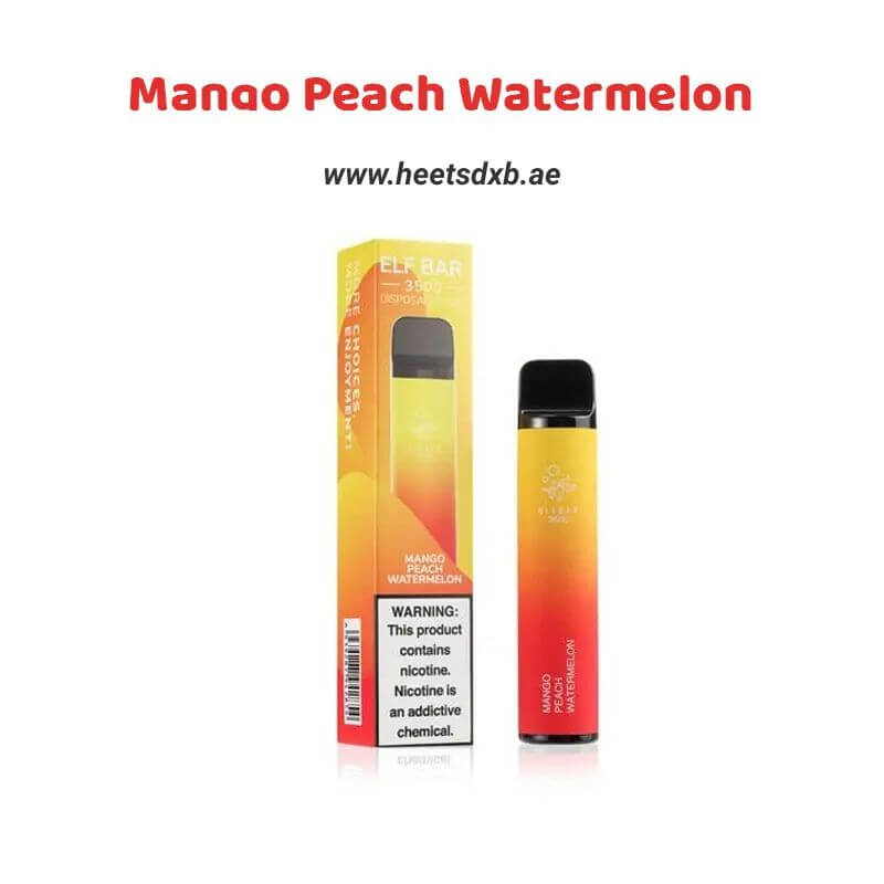 ELF BAR 3500 Puffs Disposable Vape Mango, Peach, Watermelon