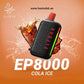 ELF BAR EP8000 Puffs 20MG & 50MG Nicotine Cola Ice