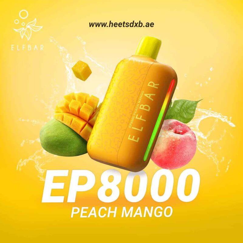 ELF BAR EP8000 Puffs 20MG & 50MG Nicotine Peach Mango