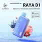 ELFBAR Raya D1 13000 Puffs 50mg Nicotine Peach Lychee Blackcurrant 