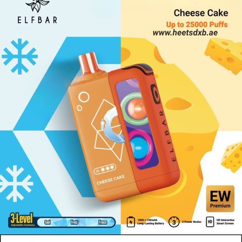 Elf Bar ew premium 25000 Puffs Disposable Vape in Dubai Cheesecake
