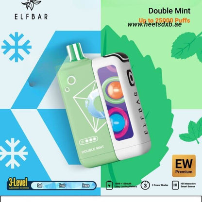 Elf Bar ew premium 25000 Puffs Disposable Vape in Dubai Double Mint
