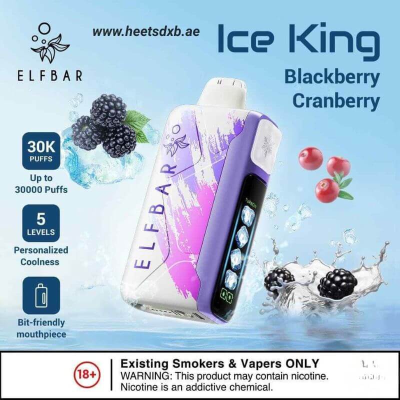 Elf bar Ice King Ice 30000 Puffs Blackberry Cranberry