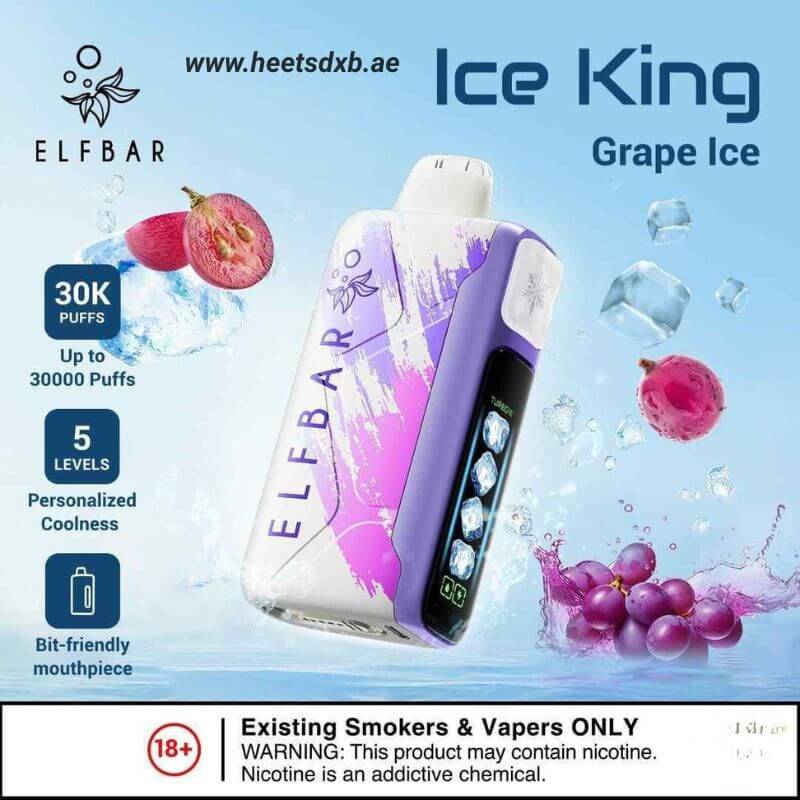 Elf bar Ice King Ice 30000 Puffs Grape Ice