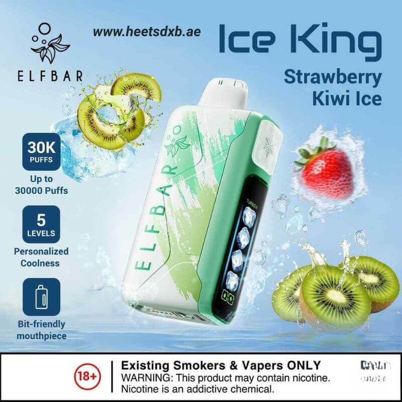Elf bar Ice King Ice 30000 Puffs Strawberry Kiwi