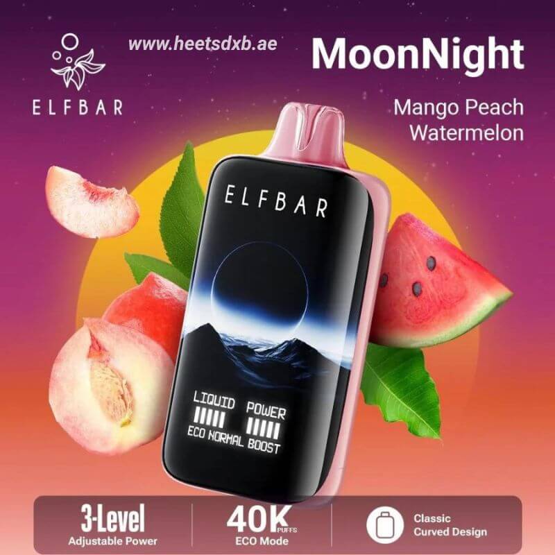 Elf bar moon night 40000 puffs 50mg nicotine Mango Peach Watermelon
