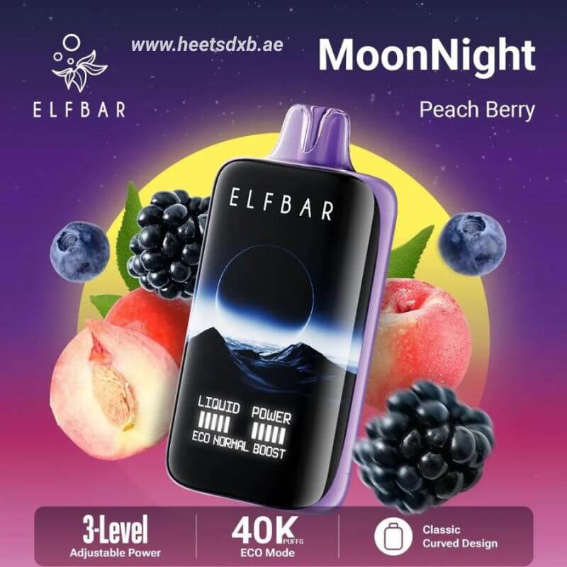 Elf bar moon night 40000 puffs 50mg nicotine Peach Berry