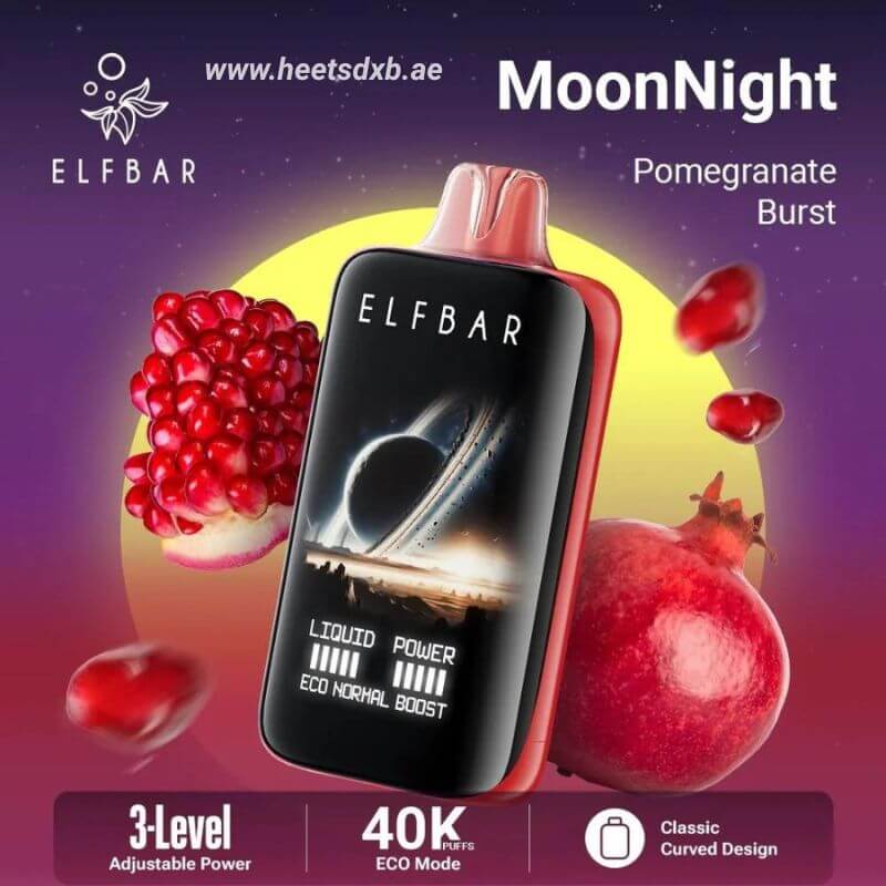 Elf bar moon night 40000 puffs 50mg nicotine Pomegranate Burst