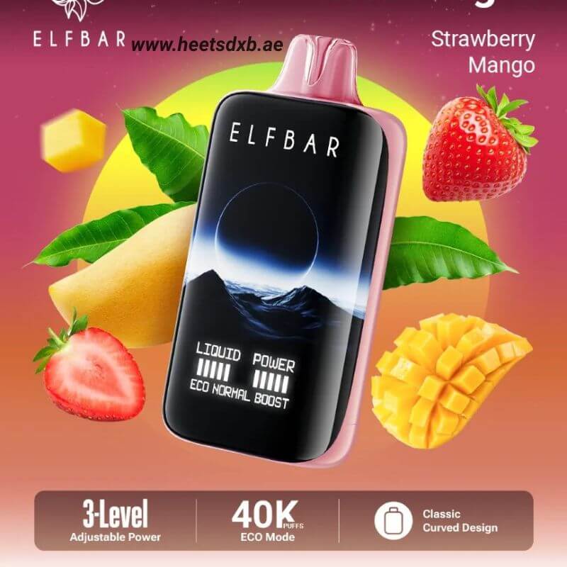 Elf bar moon night 40000 puffs 50mg nicotine Strawberry Mango