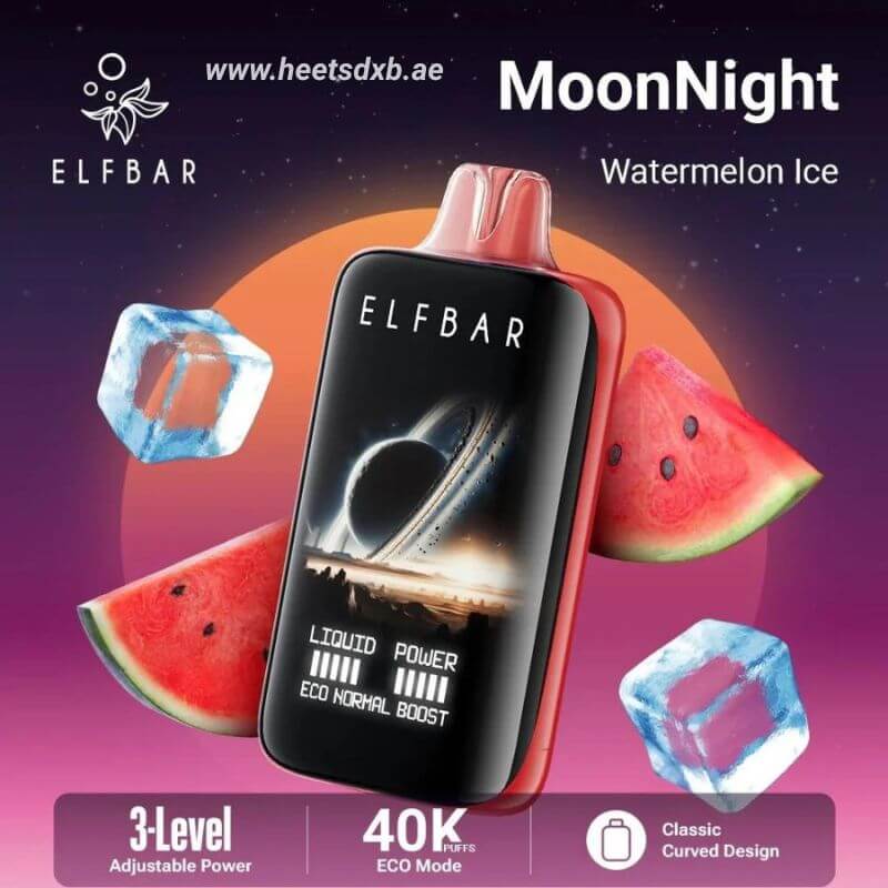 Elf bar moon night 40000 puffs 50mg nicotine Watermelon Ice