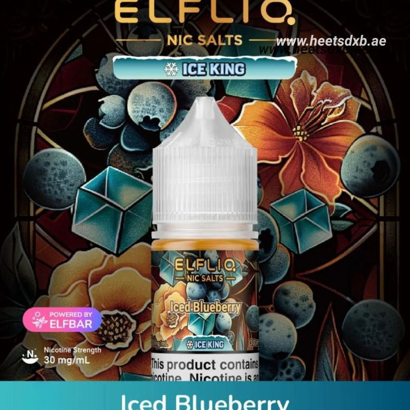 Elfliq Saltnic E-liquid 30MG in Dubai Iced Blueberry
