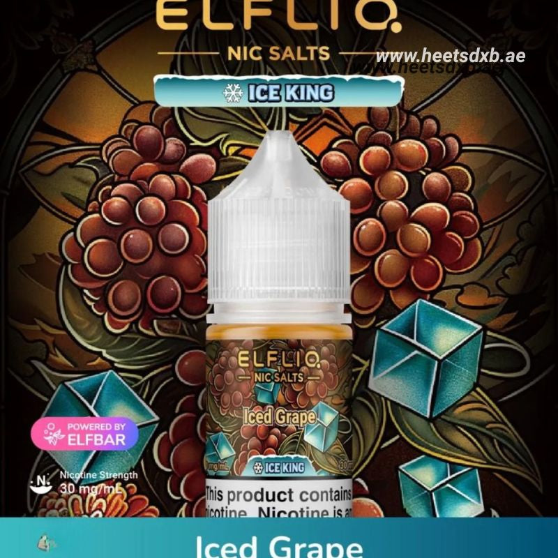 Elfliq Saltnic E-liquid 30MG in Dubai Iced Grape
