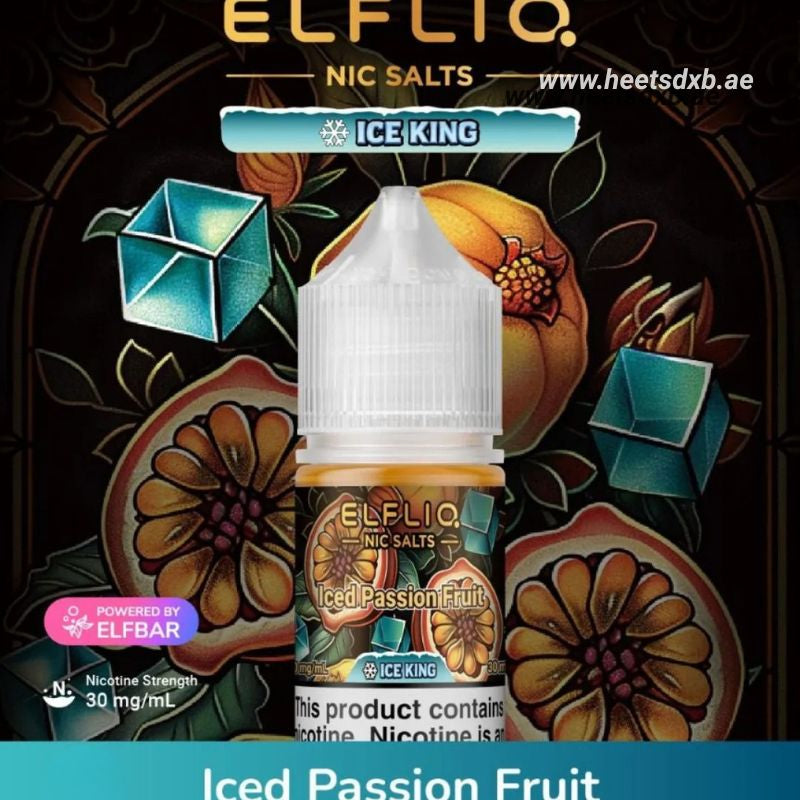 Elfliq Saltnic E-liquid 30MG in Dubai Iced Passion Fruit
