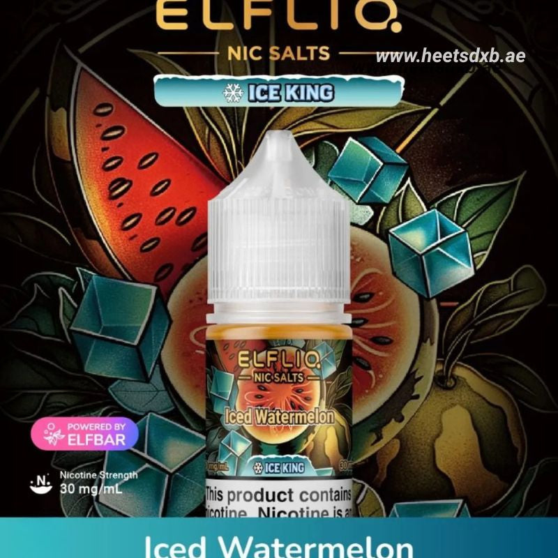 Elfliq Saltnic E-liquid 30MG in Dubai Iced Watermelon
