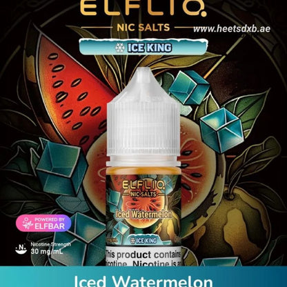 Elfliq Saltnic E-liquid 30MG in Dubai Iced Watermelon
