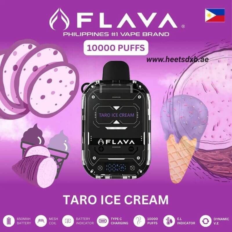 Flava Nimmbox 10000 Puffs Disposable Vape In Dubai Taro Ice Cream