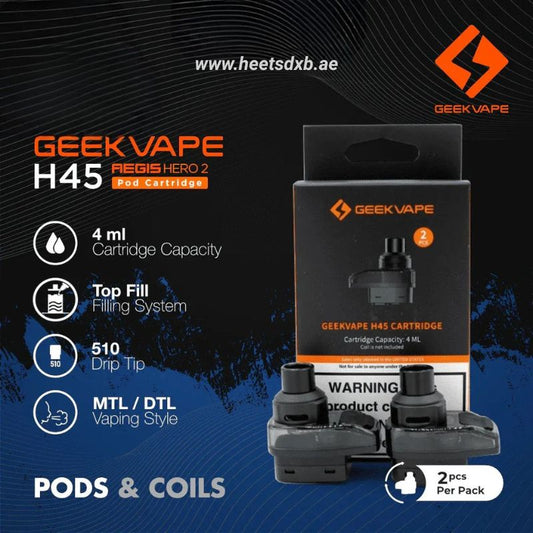Geekvape H45 Aegis Hero 2 Empty Pod in Dubai