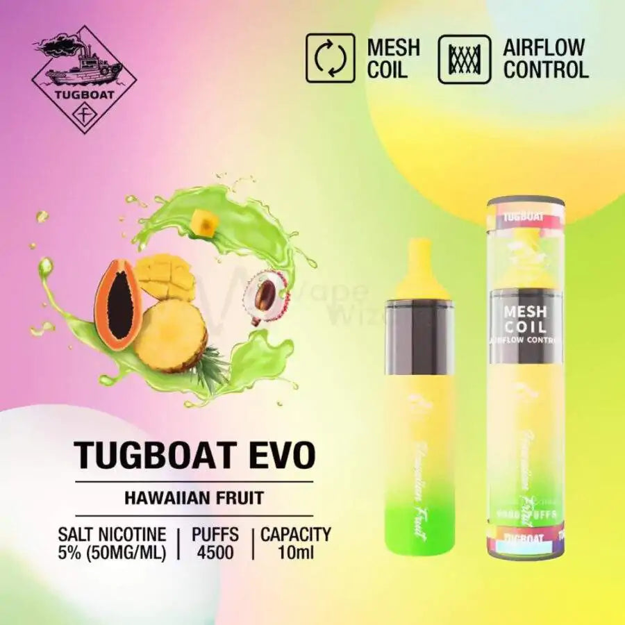 Tugboat Evo 4500 Puffs – Disposable Vape in Dubai