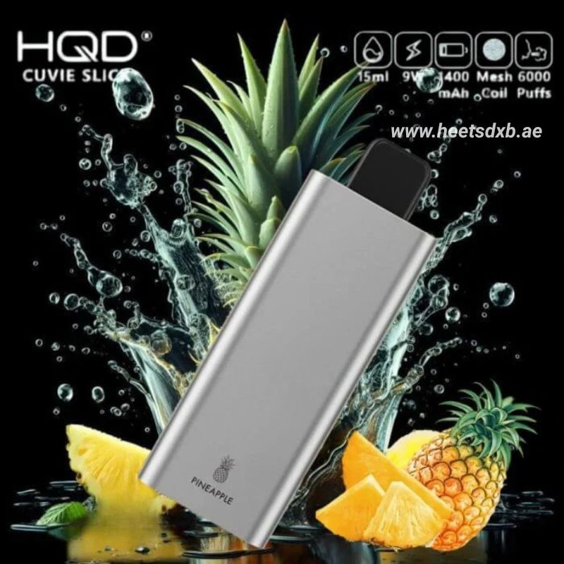 Hqd Cuvie Slick 6000 Puffs 50MG Nicotine Pineapple