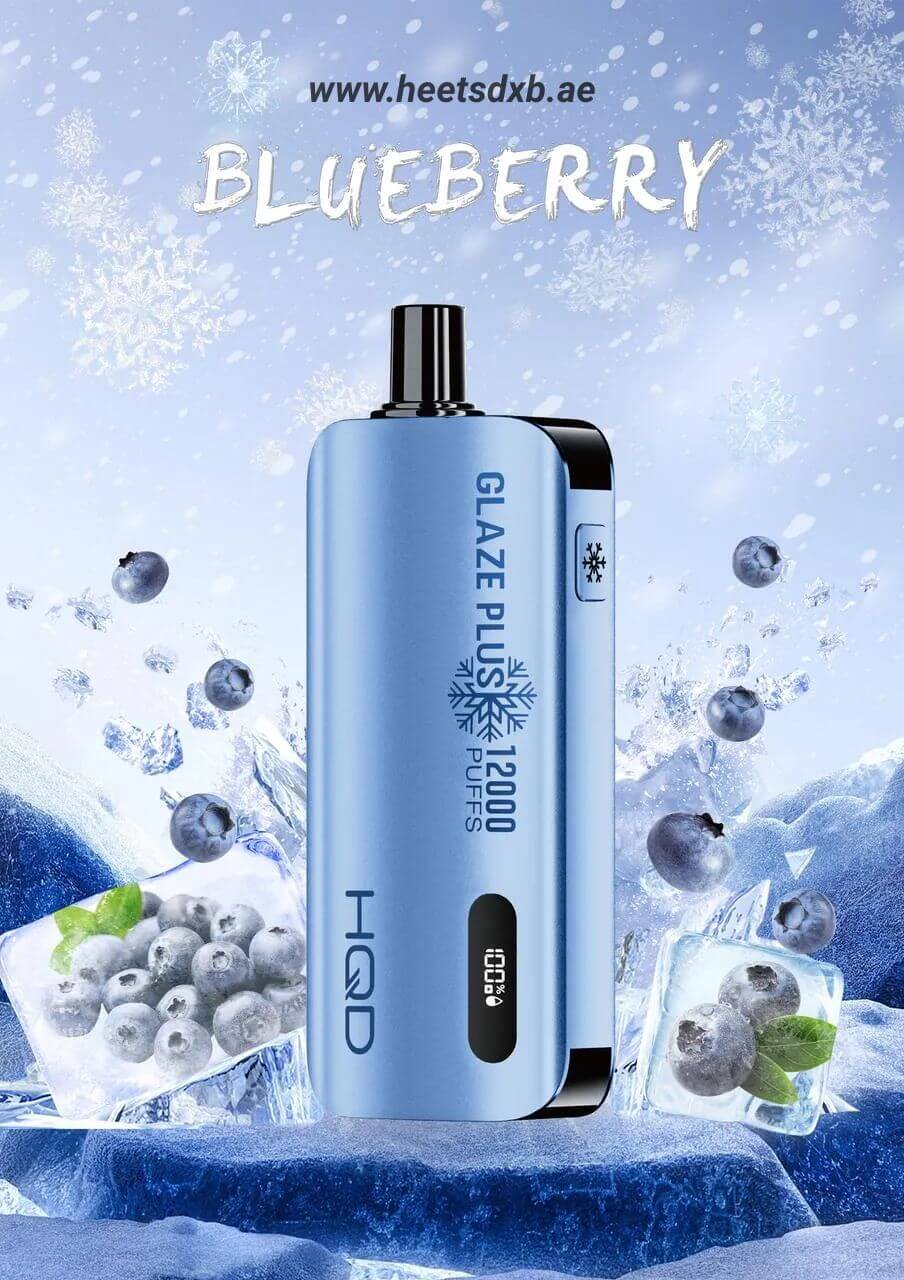 HQD Glaze Plus 12000 Puffs 50MG Nicotine Blueberry
