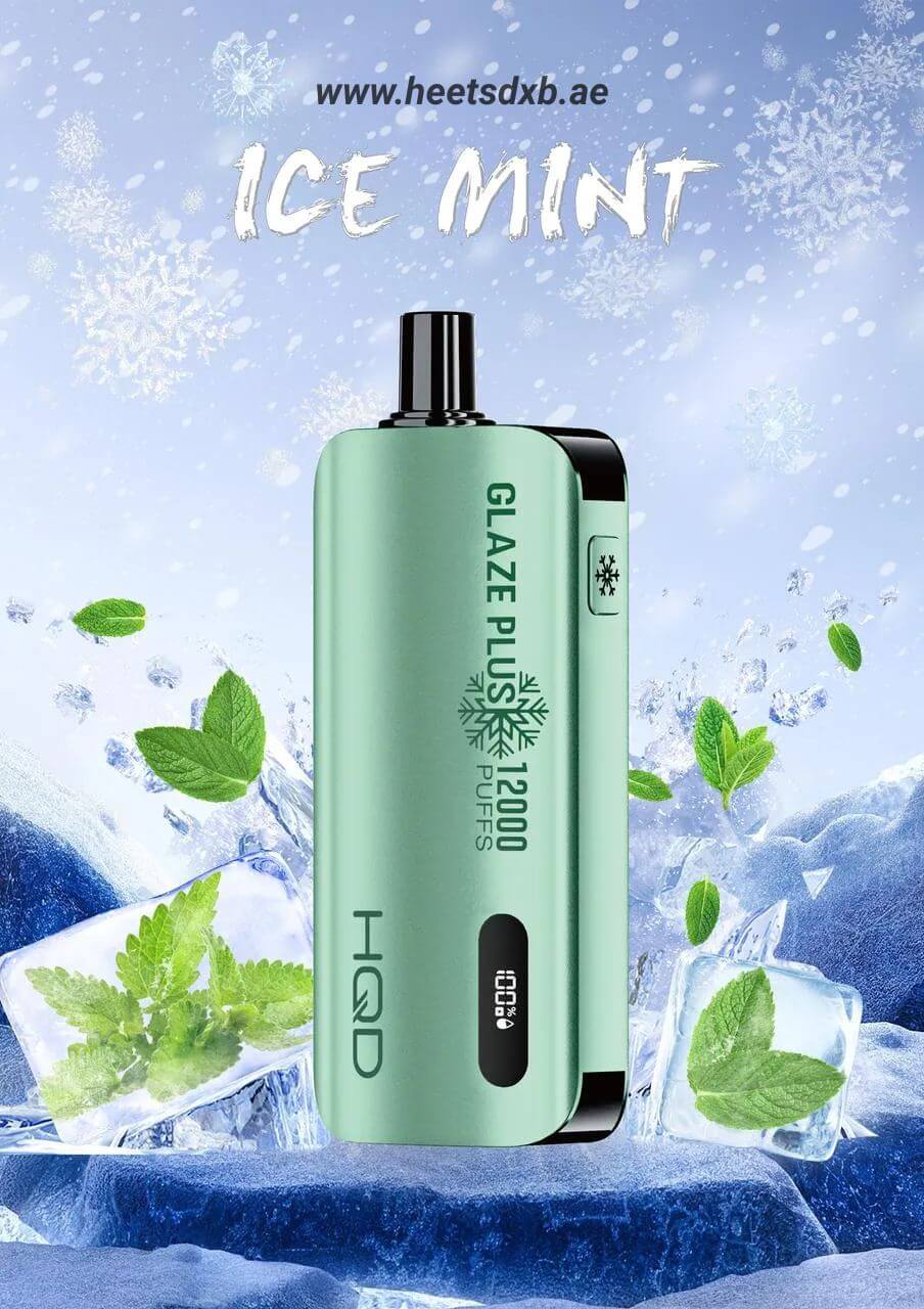HQD Glaze Plus 12000 Puffs 50MG Nicotine Ice Mint 