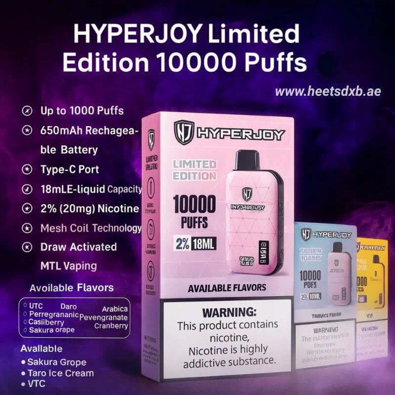 HYPERJOY Limited Edition 20MG 10000 Puffs 