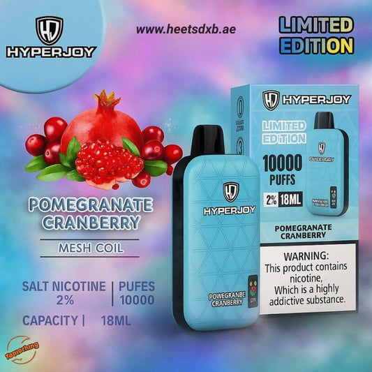HYPERJOY Limited Edition 20MG 10000 Puffs Pomegranate Cranberry