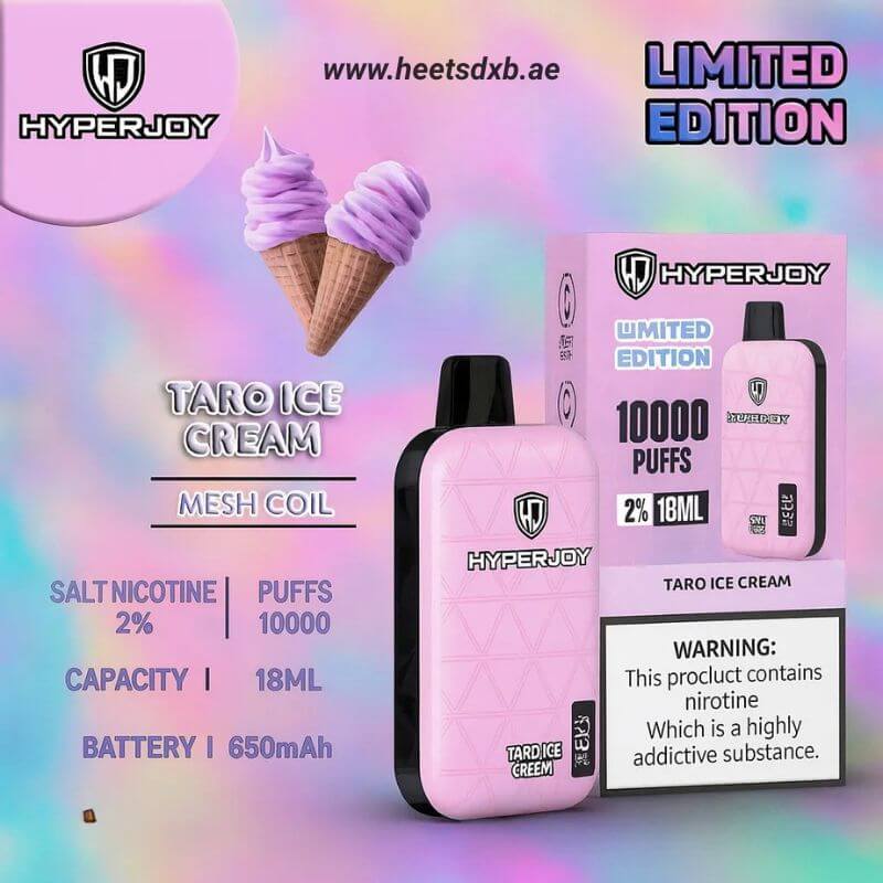 HYPERJOY Limited Edition 20MG 10000 Puffs Taro Ice Cream