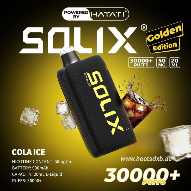 Hayati Solix 30000 Puffs 50MG Nicotine Disposable Vape Cola Ice 