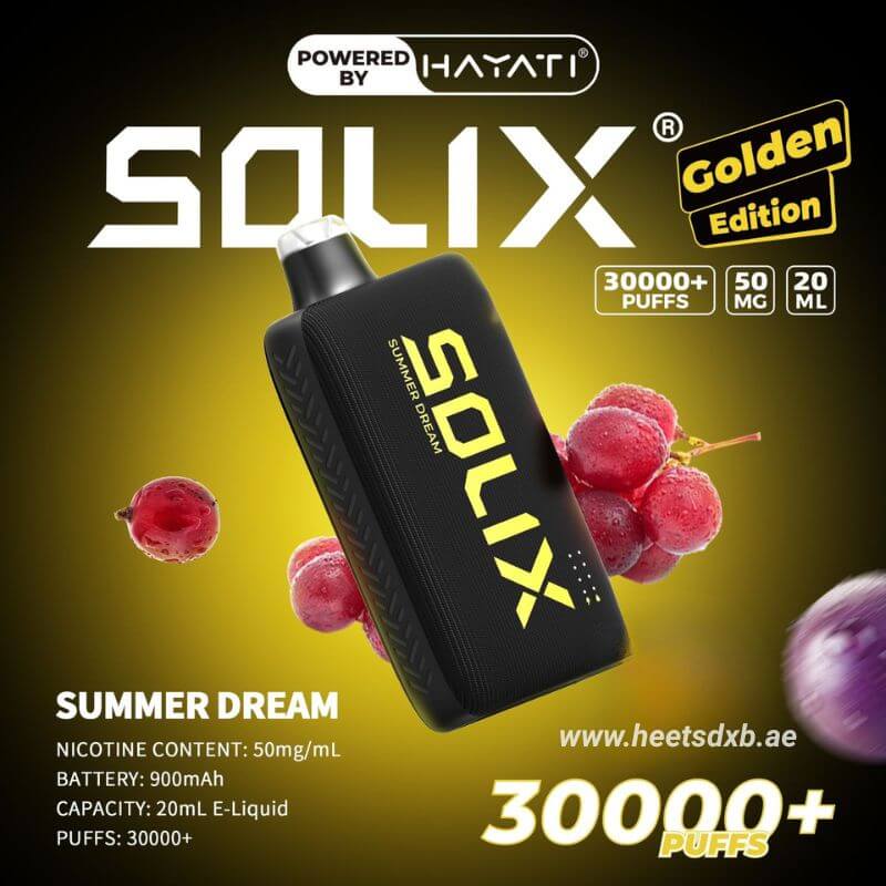 Hayati Solix 30000 Puffs 50MG Nicotine Disposable Vape Summer Dream
