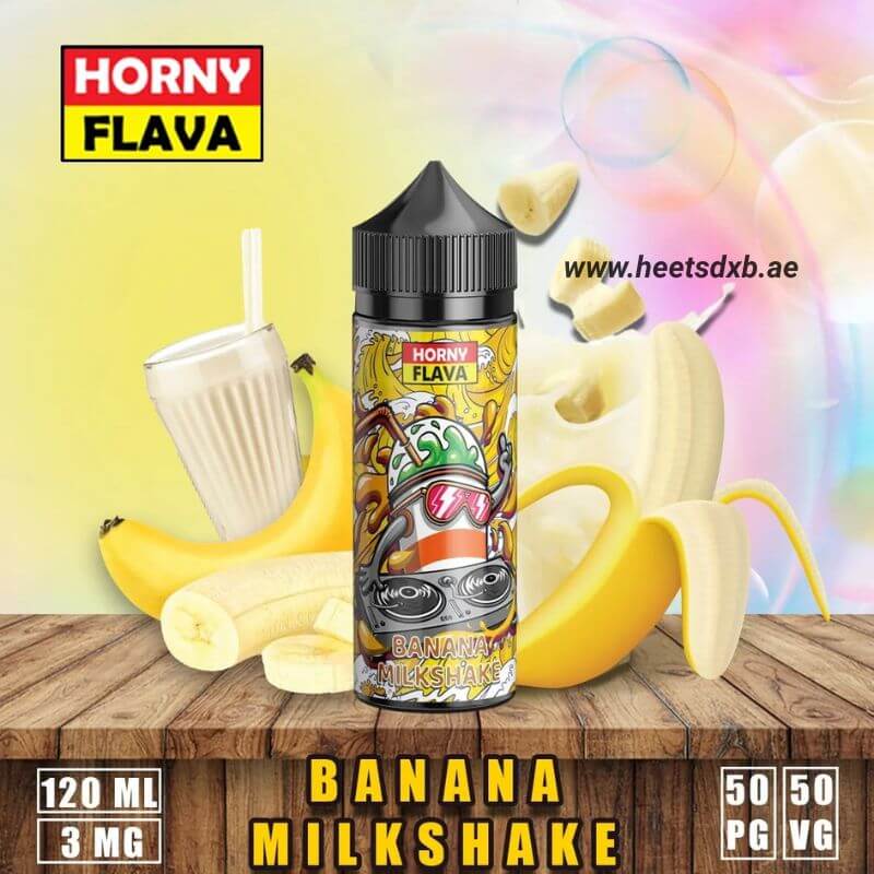 Horny Flava 120ml E-Liquid in Dubai Banana Milkshake
