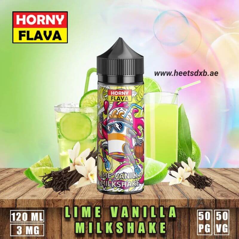 Horny Flava 120ml E-Liquid in Dubai Lime Vanilla Milkshake

