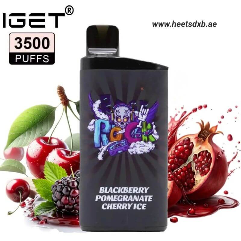 IGET Bar 3500 Puffs Disposable Vape Blackberry Cherry Pomegranate Ice