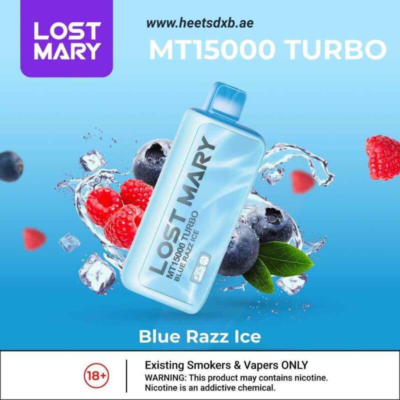 LOST MARY MT15000 TURBO 5% Disposable Vape Blue Razz Ice